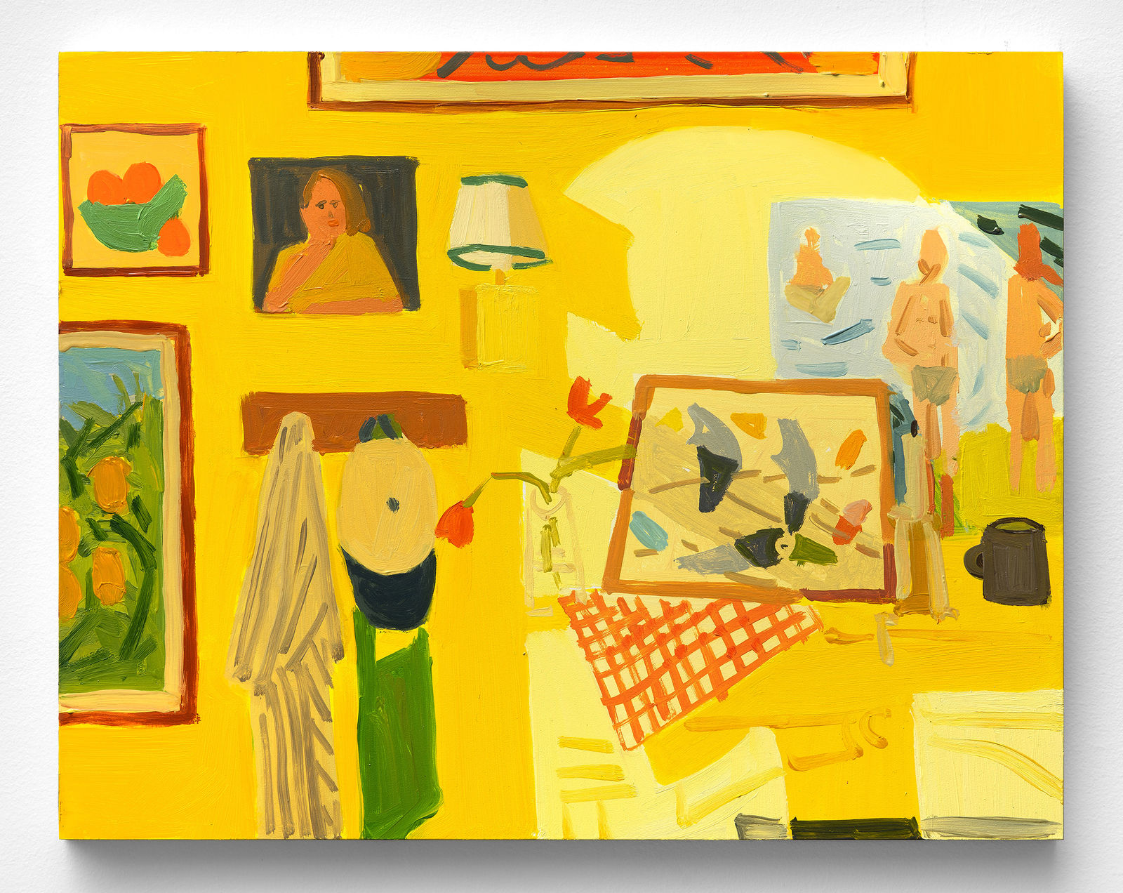 Sophie Treppendahl, Mantle with Self Portrait, Yellow, 2026