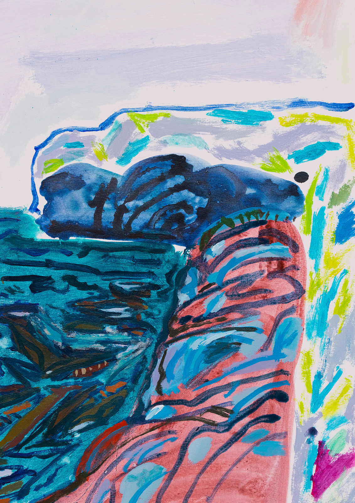 Lisa Sanditz, Blue Rocks, 2023