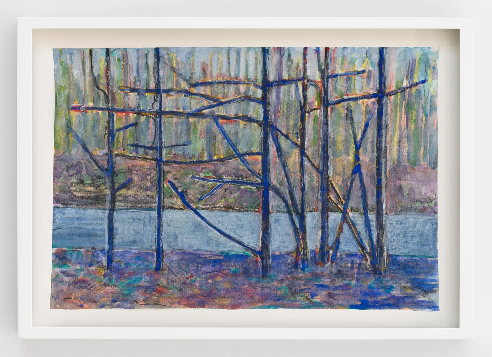 Sky Glabush, Blue Trees (Study), 2026