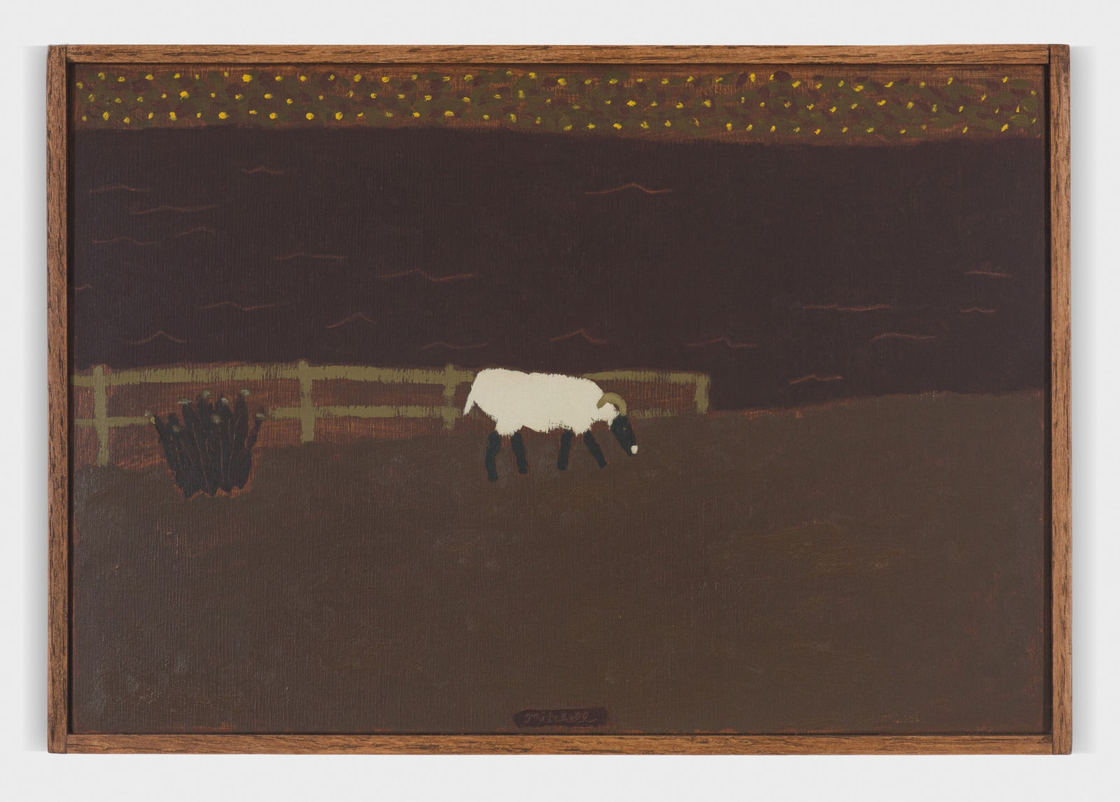 John Joseph Mitchell, A Sheep Beside the River, 2024