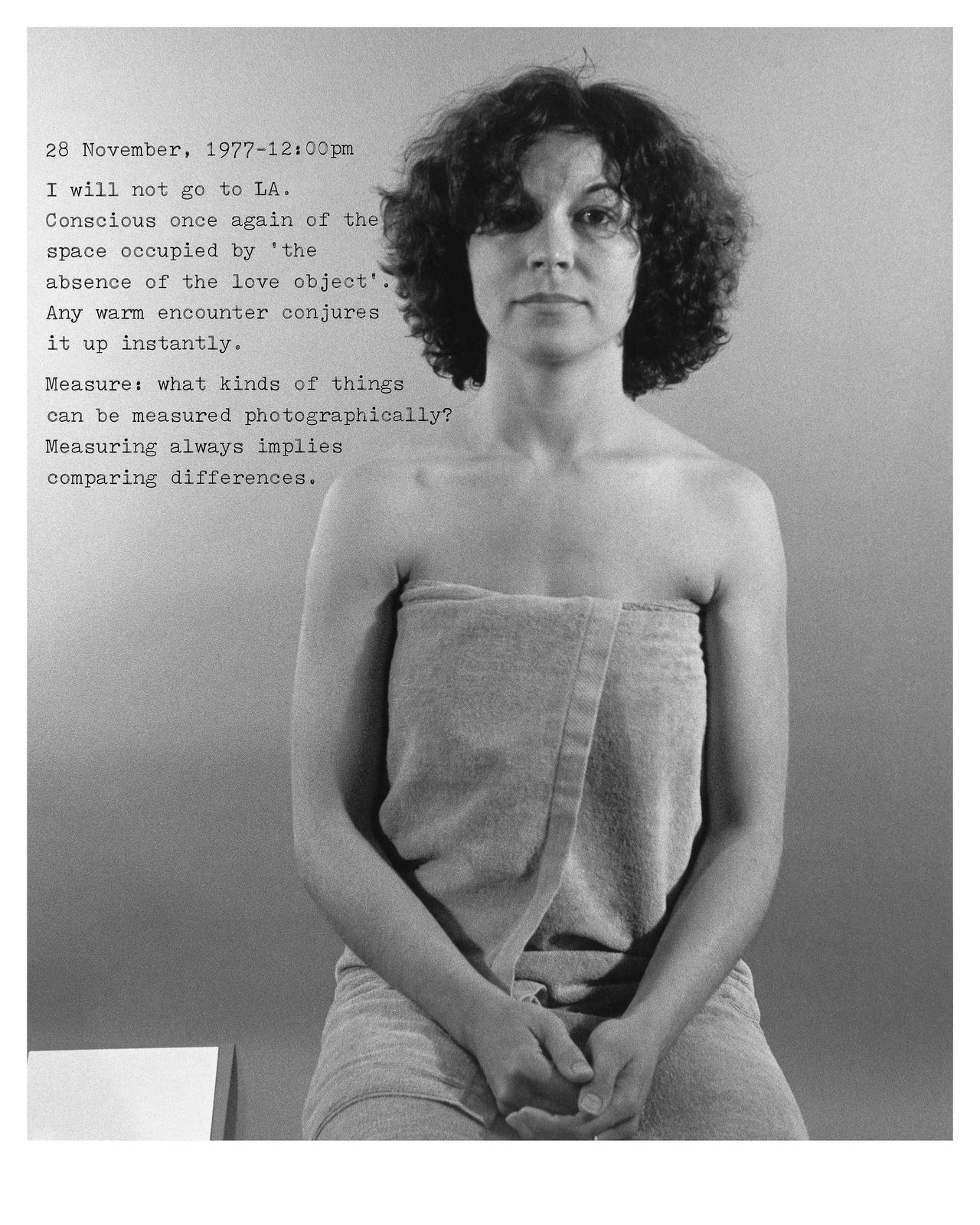 Donna-Lee Phillips, Fragments from a Visual Journal (28 November 1977-12:00pm), 1977, printed 2018