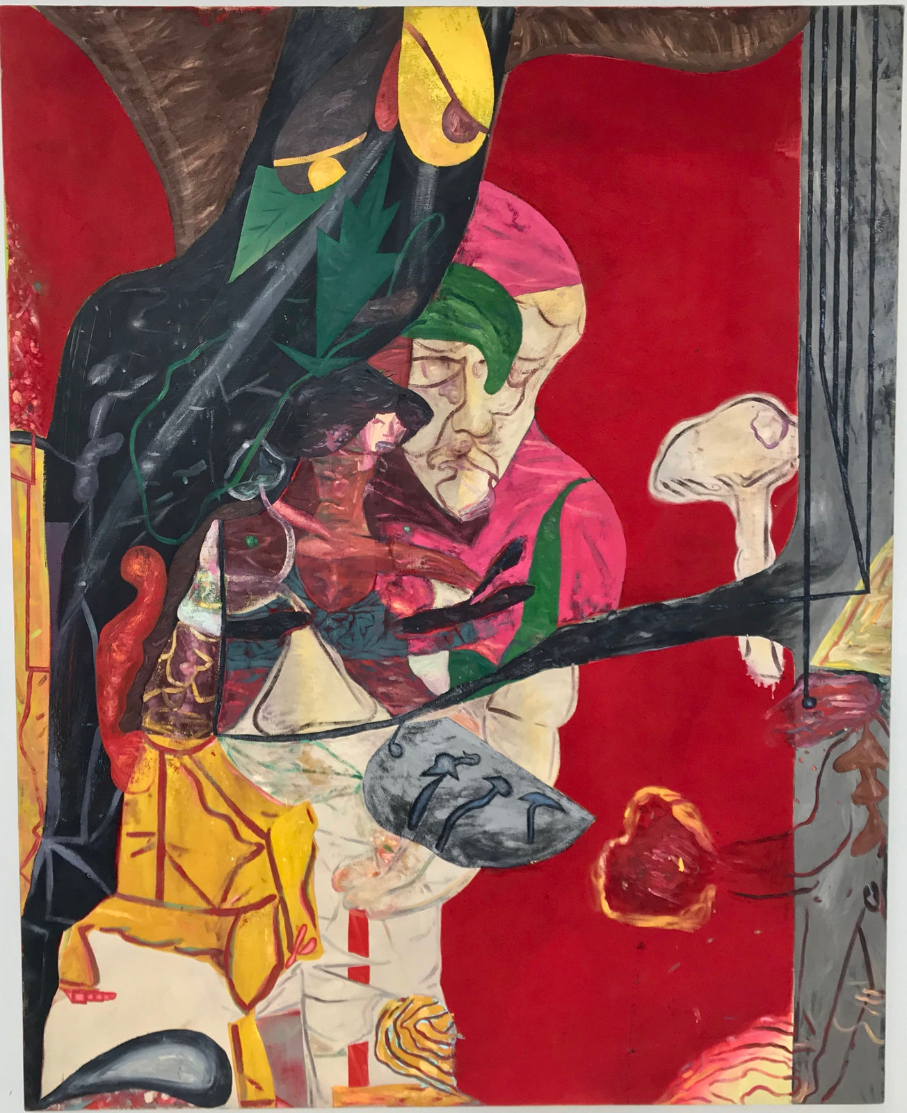 Scott Anderson, Small and Large Swimmers with Mushrooms, 2019