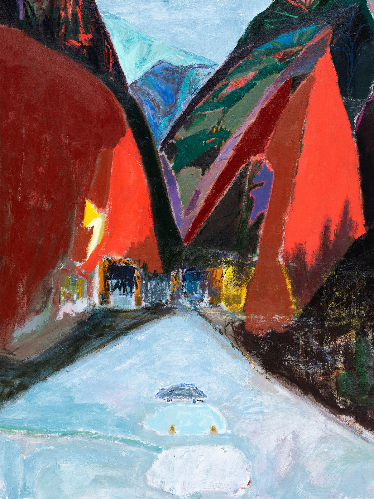 Lisa Sanditz, Mountains, Cars, Bergy Bits, 2023