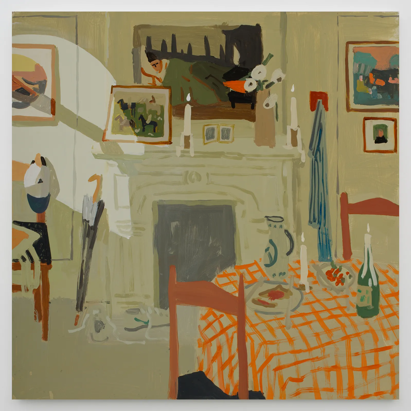 Sophie Treppendahl, Breakfast With Vuillard and Candles, Gray, 2026