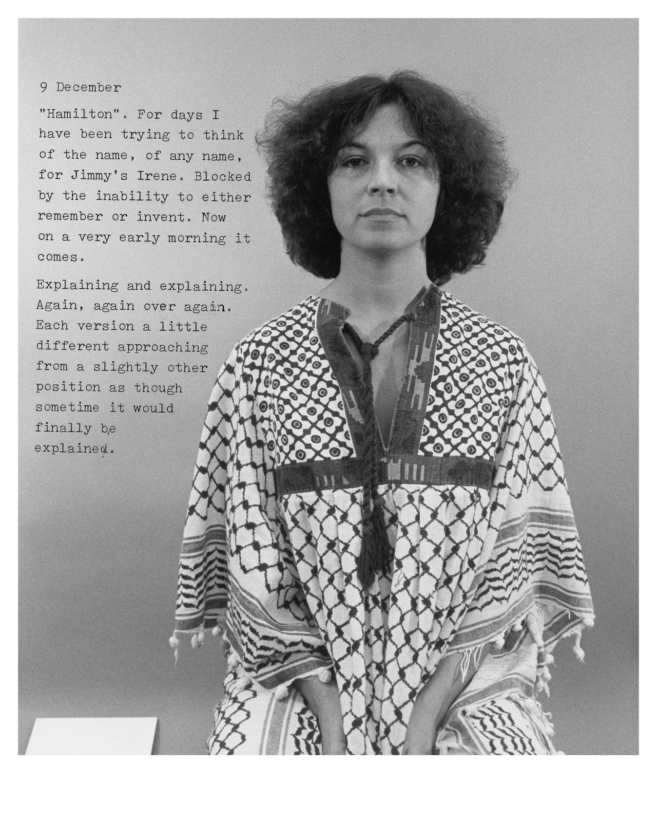 Donna-Lee Phillips, Fragments from a Visual Journal (9 December 1977-12:00pm), 1977, printed 2018