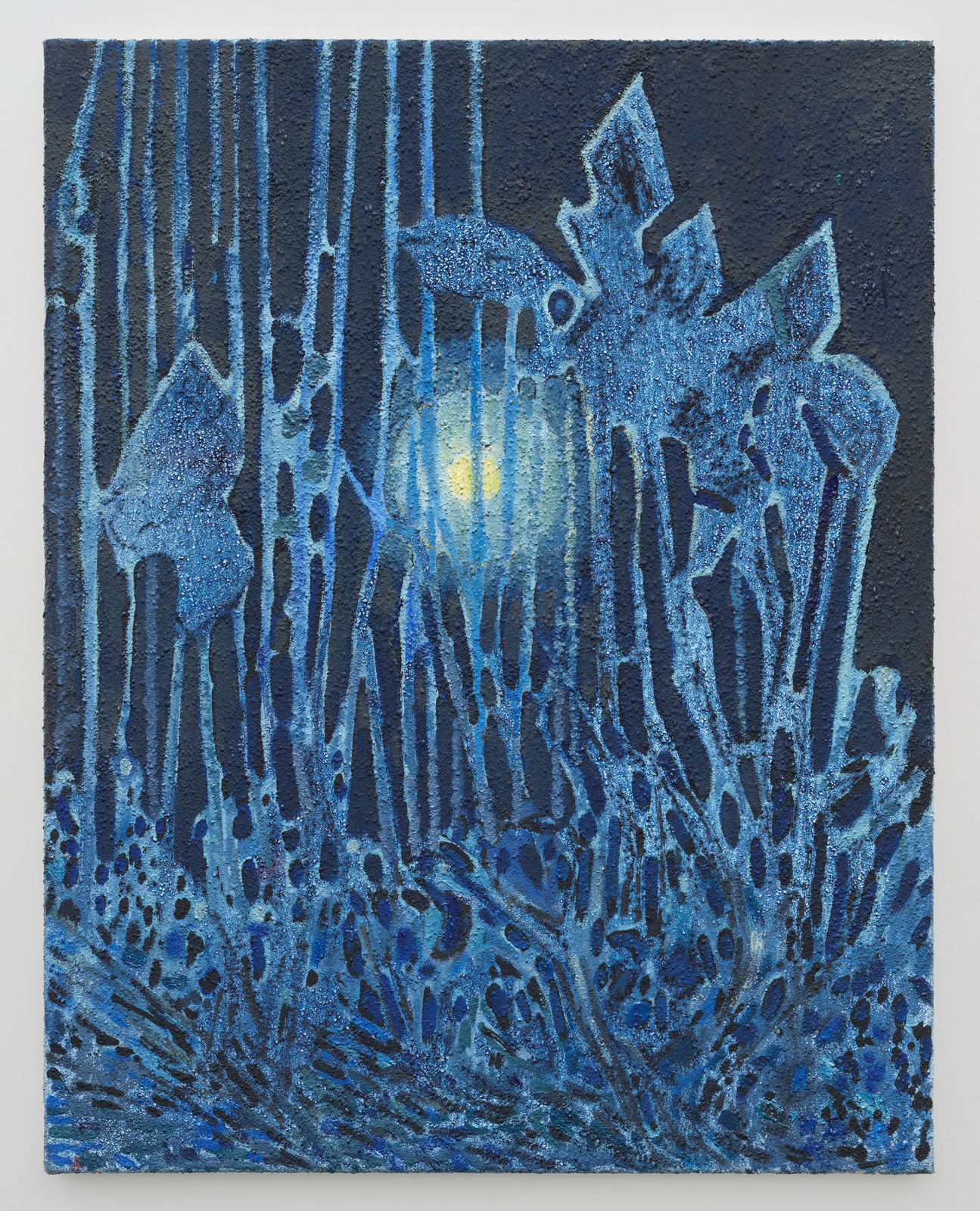 Sky Glabush, Moonlight and Irises, 2025