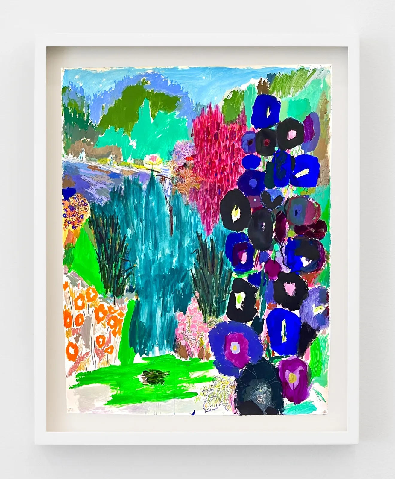 Lisa Sanditz, Black Hollyhocks and, 2024