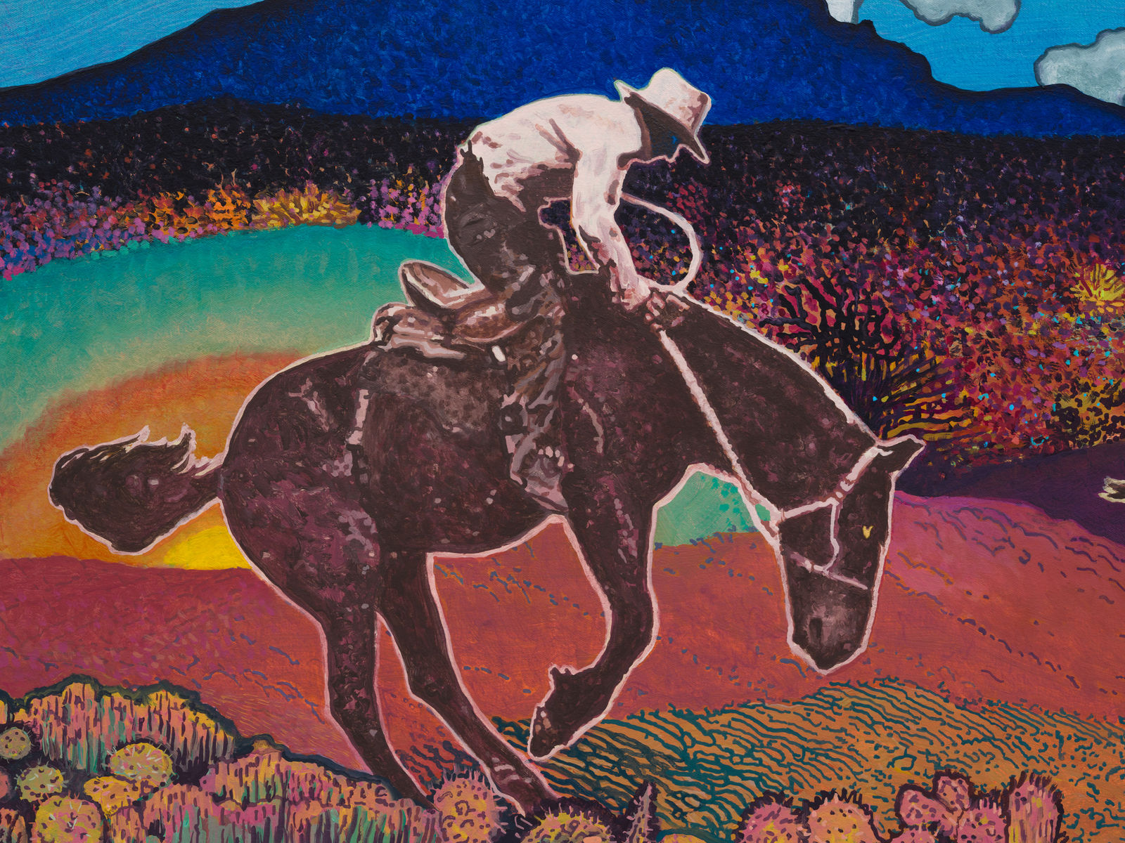 Aaron Morse, Cloud World (Blue Mountain), 2025