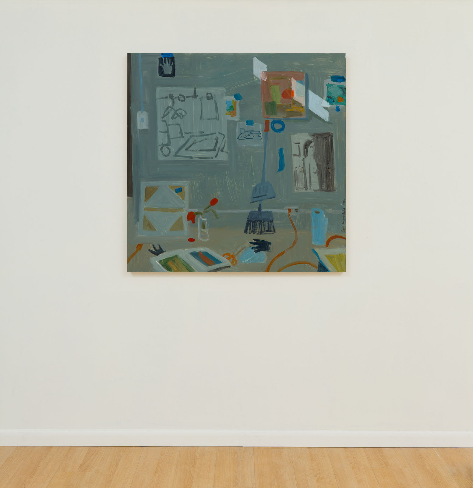 Sophie Treppendahl, Studio Wall, Blue, 2026