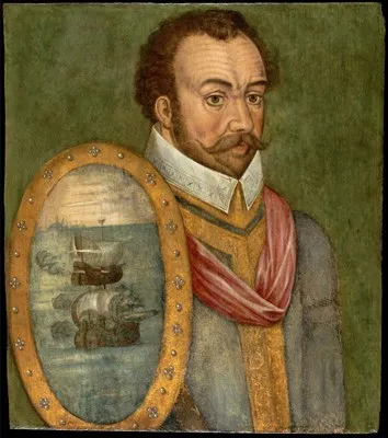 Anglo-French School, Portrait of Sir Francis Drake (c. 1540-96), c. 1580