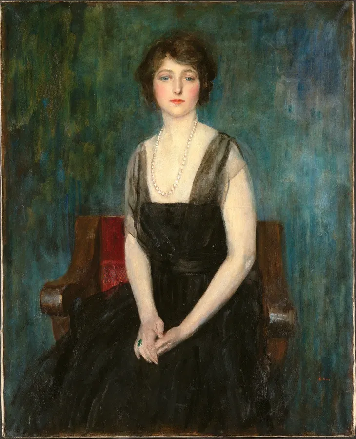 Ambrose McEvoy, Portrait of The Hon. Dorothy Burns (née Duveen) (1903-85), c. 1920