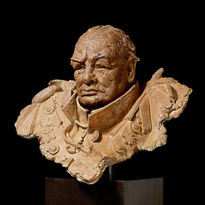 Willem Adolf Verbon, Portrait bust of Sir Winston Churchill (1874-1965), 1954