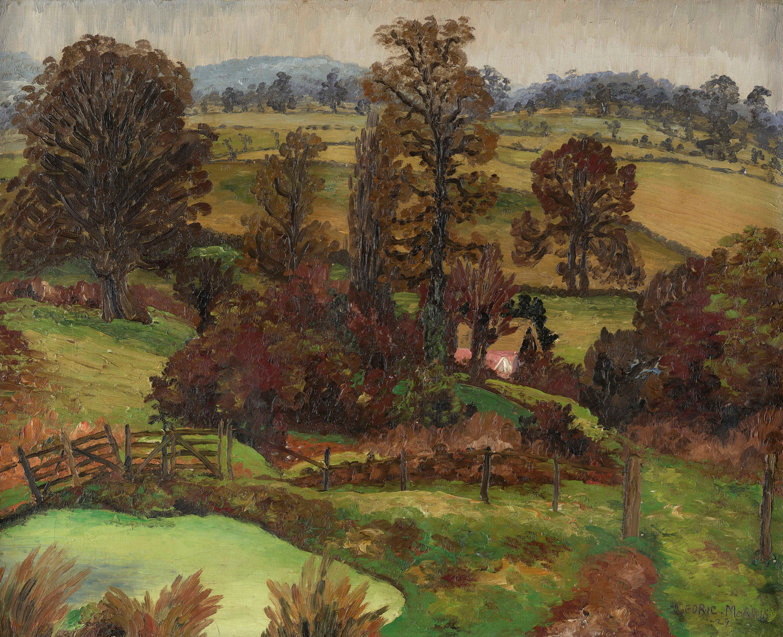 Cedric Morris, Autumn Landscape, Suffolk, 1929