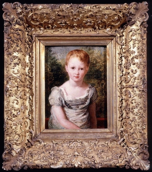 John Linnell, Portrait of a young child with red hair, 1822