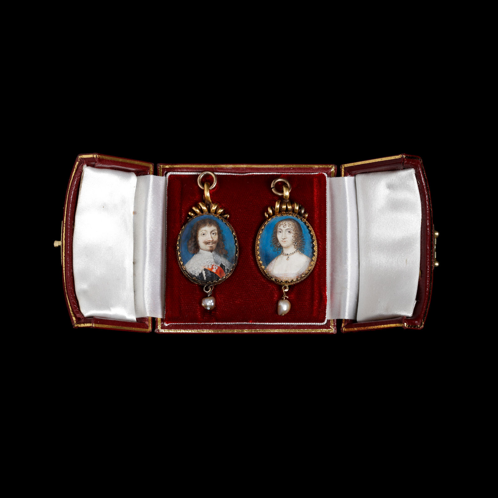 Bohemian School, A pair of portraits, possibly William, 1st Baron and Earl of Craven (1608-1697) and possibly Elizabeth Stuart, Queen of Bohemia (1596-1662), c. 1635-42