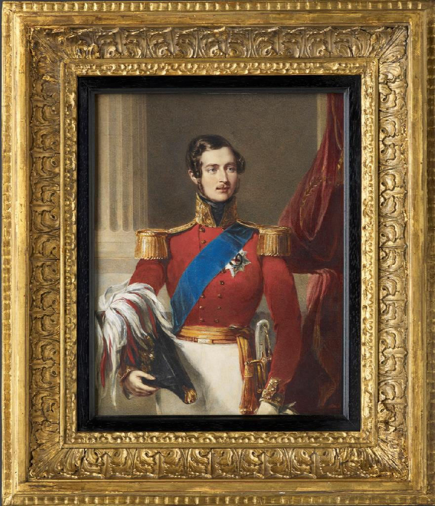 Alfred Edward Chalon RA, Portrait of Prince Albert of Saxe-Coberg and Gotha (1819-61), Prince Consort, dressed in Field-Marshal uniform, early 19th century