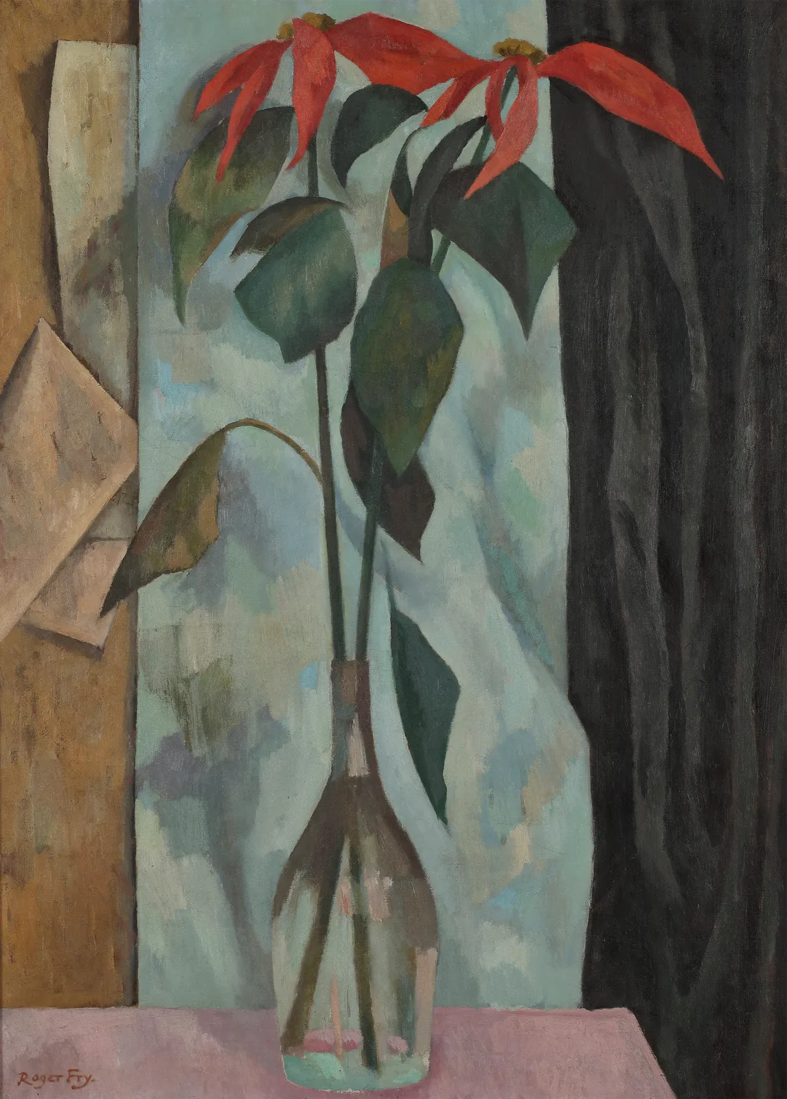 Roger Fry, Poinsettias in a Vase, c.1915
