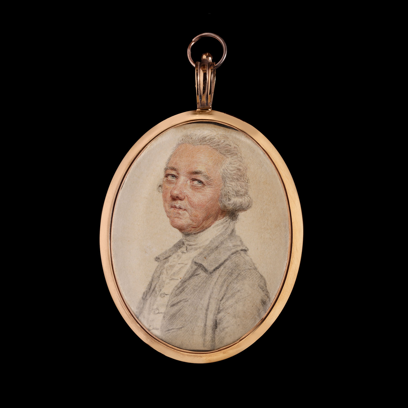 John Smart, Thomas Pelling of Madras (1723-98), wearing pale grey coat, waistcoat and shirt, 1786