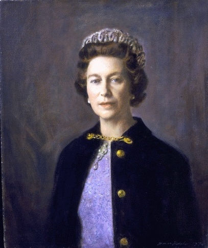 Robert Norman Hepple, Portrait of Her Majesty Queen Elizabeth II (1926-2022), 1974