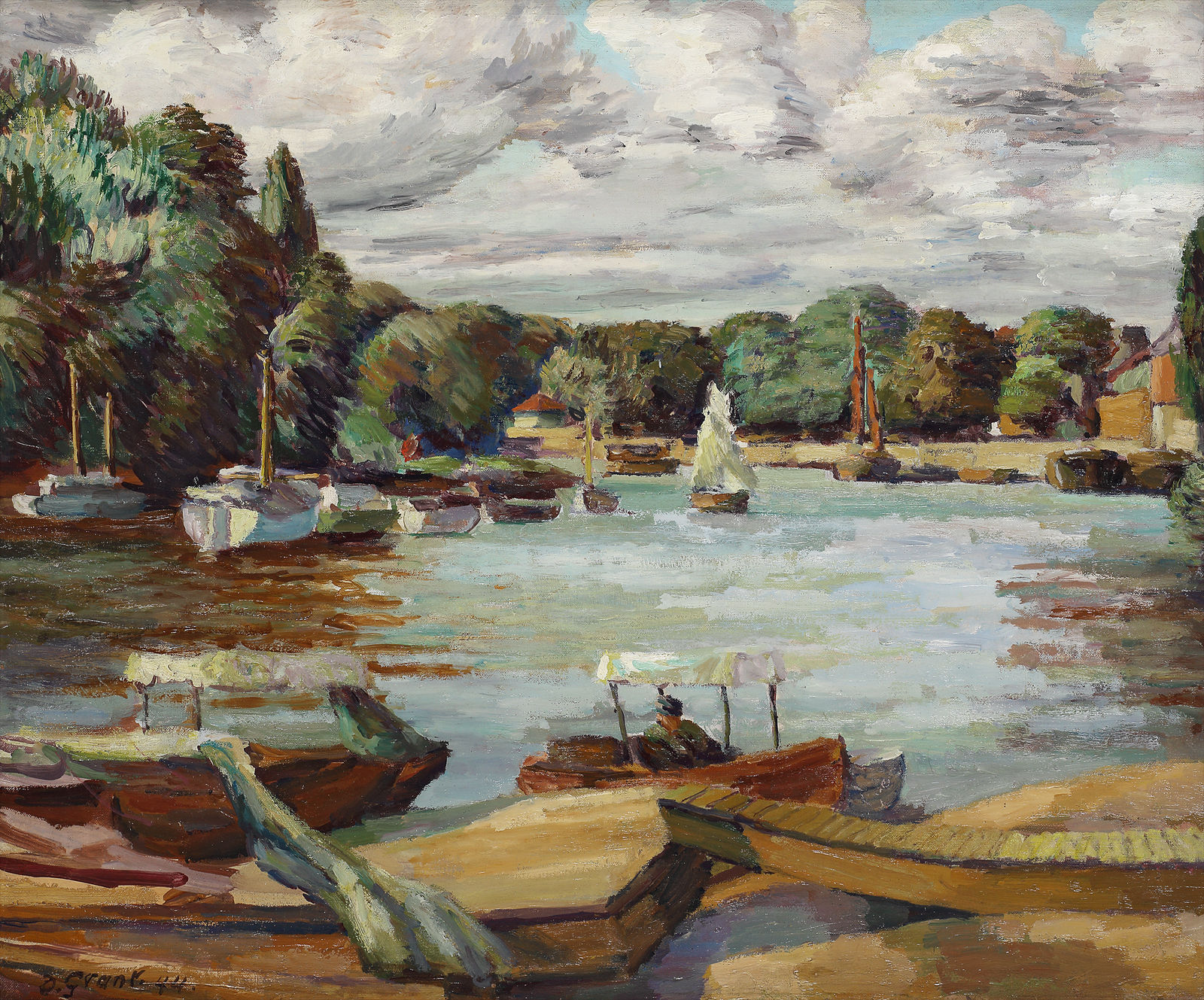 Duncan Grant, View of the Thames, 1944