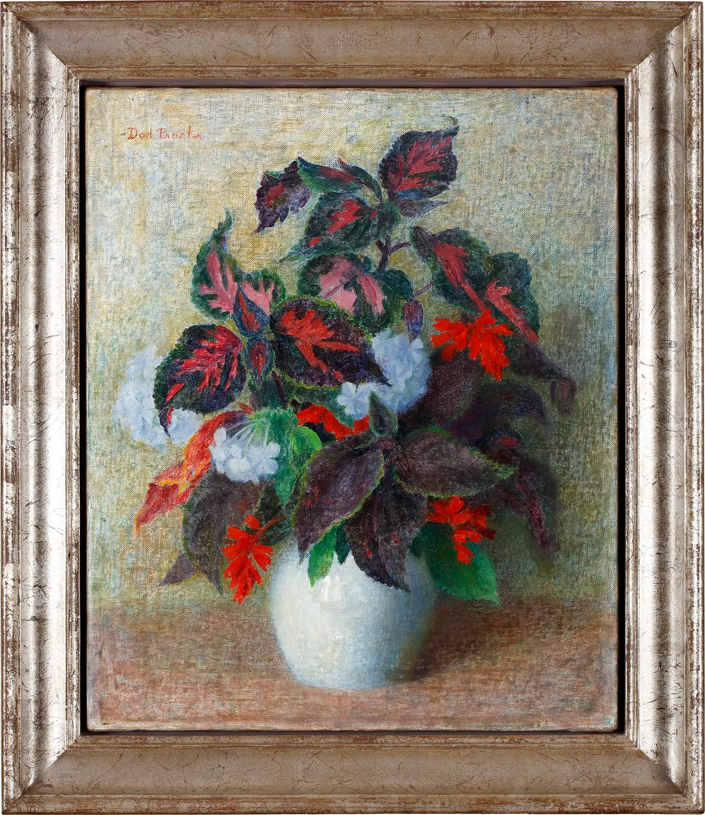 Dod Procter oil modern British painting Still life of flowers in c. 1950 currently for sale at Philip mould & company