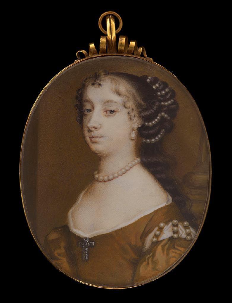Richard Gibson, Portrait miniature of Barbara Villiers