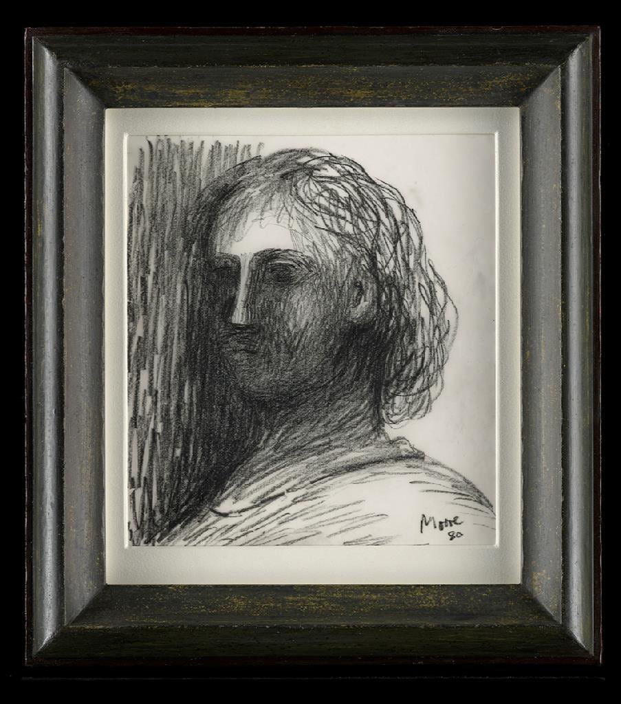 Henry Moore, Head of a Girl, 1980