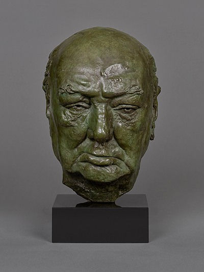 David McFall, Portrait head of Sir Winston Churchill (1874-1965), ‘The Rocquebrune Head’, 1958
