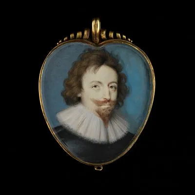 Peter Oliver, Portrait miniature of an unknown Gentleman, wearing a black doublet and white ruff, c. 1620