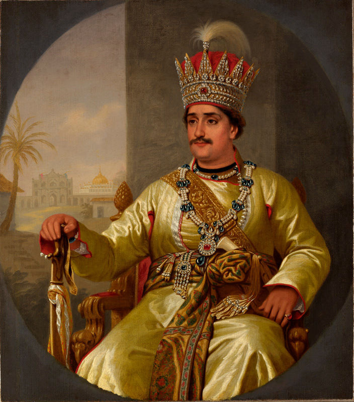 Robert Home, Portrait of Ghazi-ud-din Haider, 1st King of Oudh (1814-27)