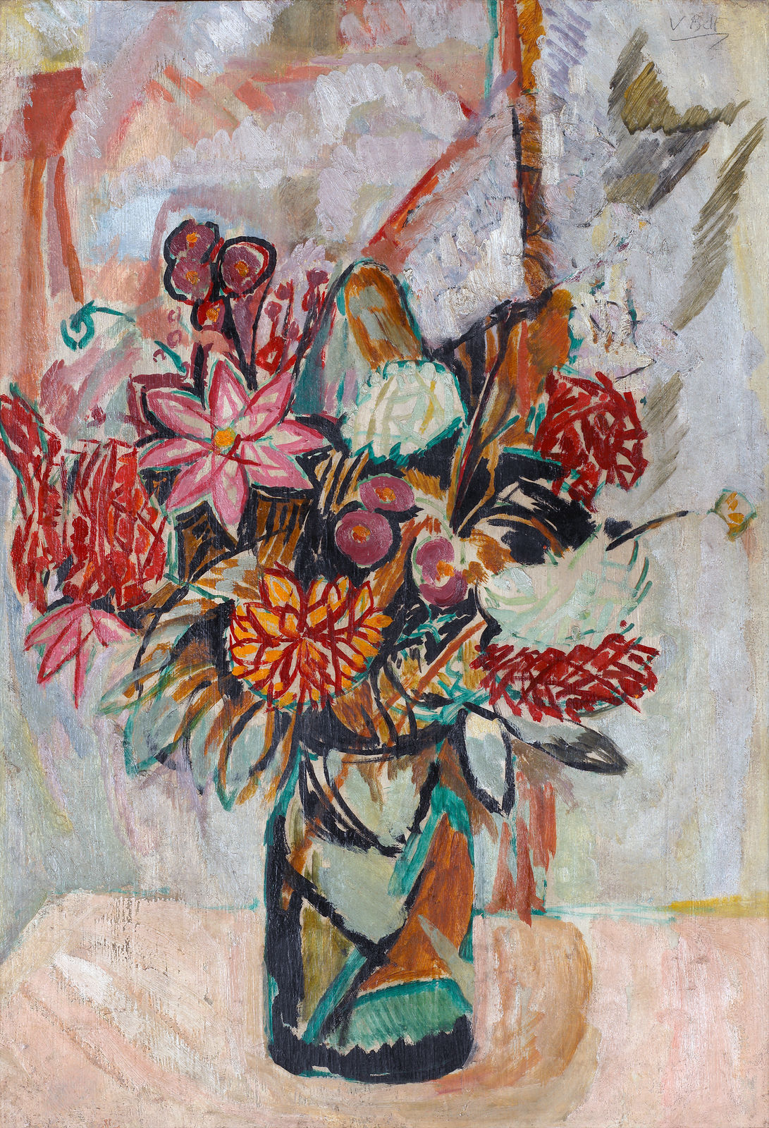 vanessa bell still life painting of flowers painting for sale with philip mould & company