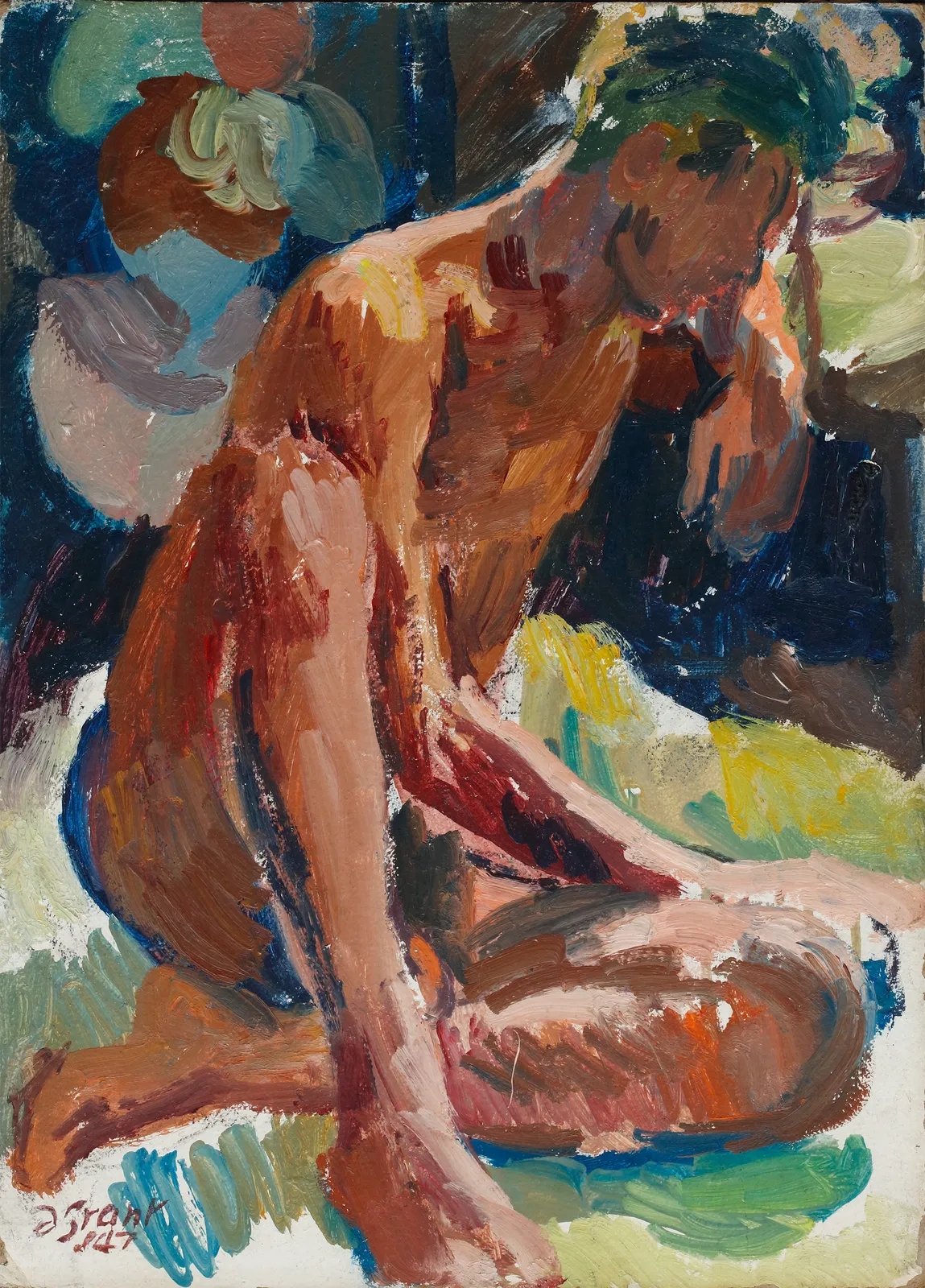 Duncan Grant, Male Nude Study, Paul Roche, 1947