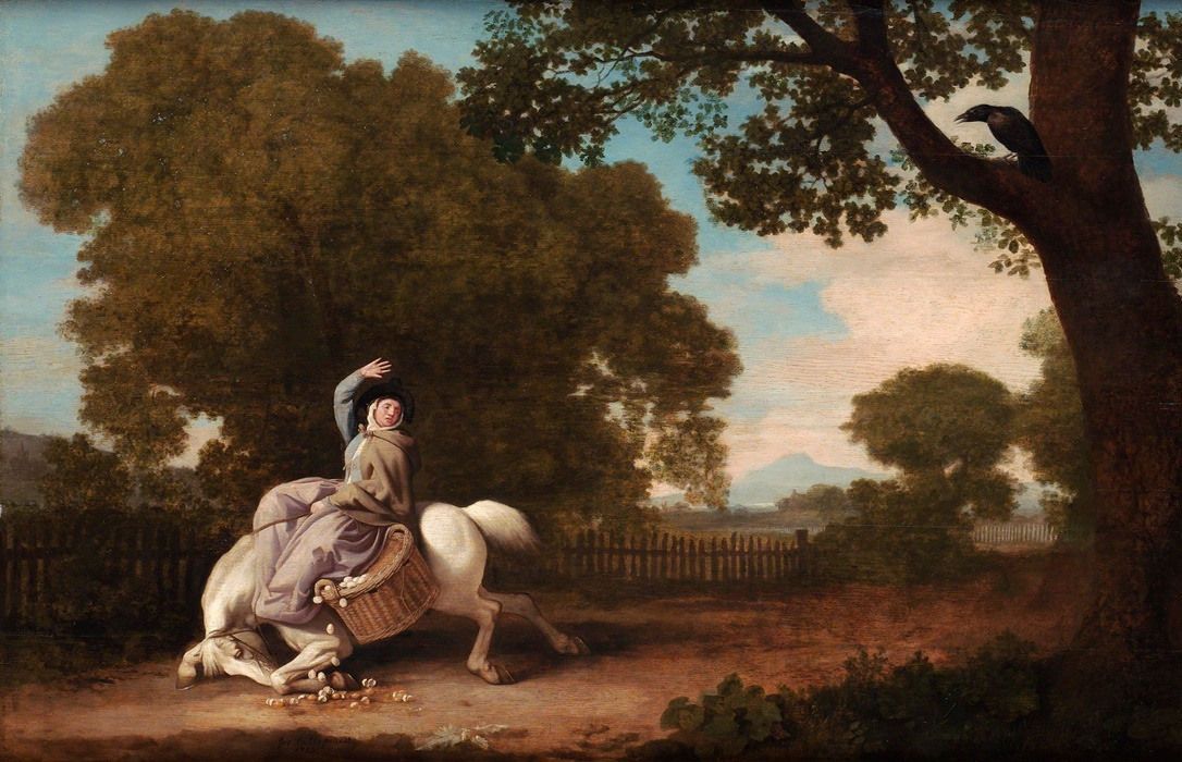 George Stubbs RA, The Farmer's Wife and the Raven, 1783