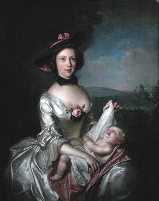 Philip Mercier, Portrait of Mrs Elizabeth Boyd of Castlelaw, 1750