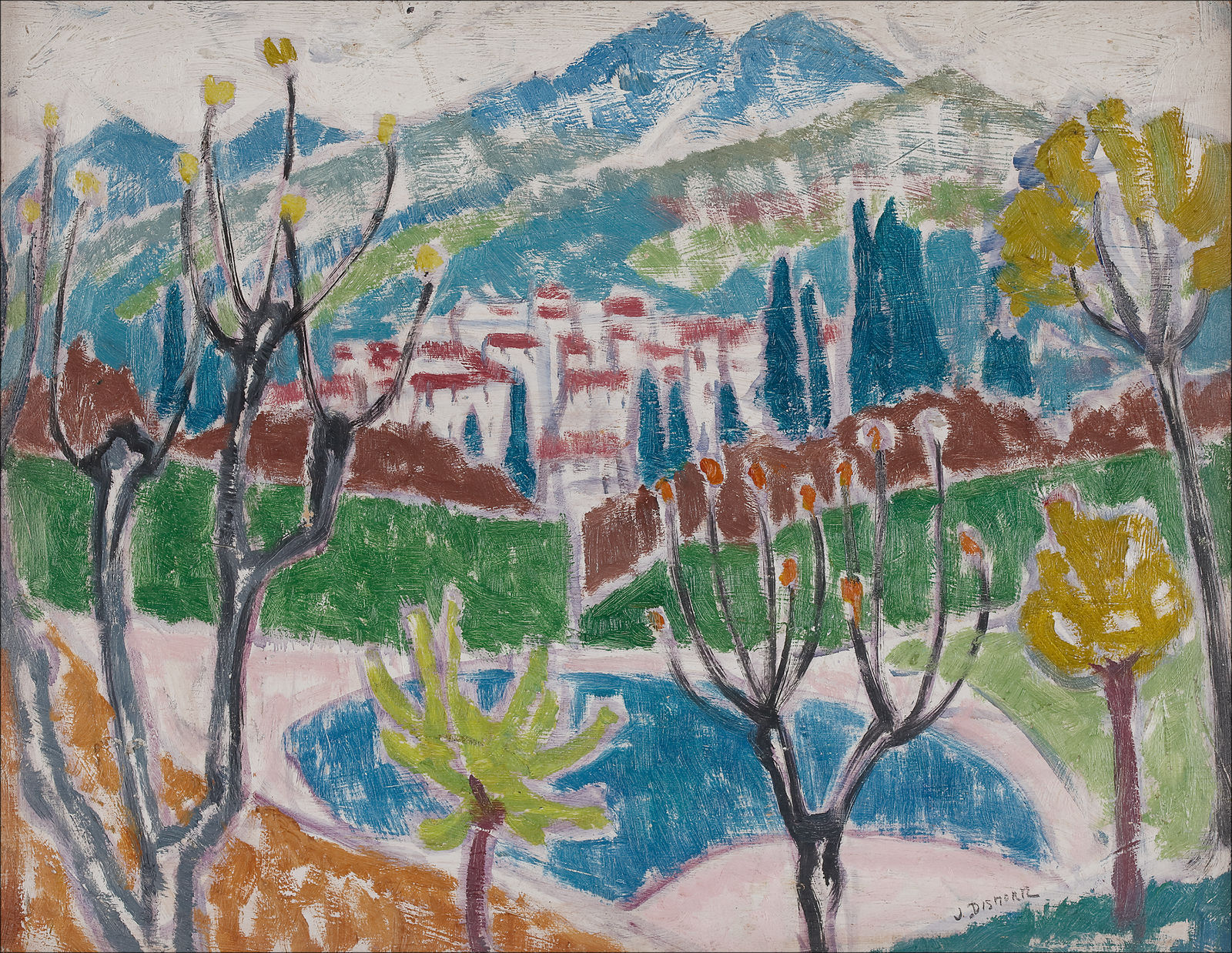 Jessica Dismorr, In the Alpes Maritimes, France, 1910 or 1911