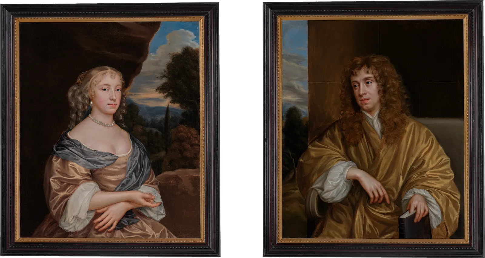 mary beale, portraits of samuel woodforde and mary woodforde