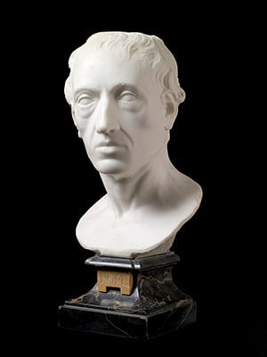 Circle of Louis Francois Roubiliac, Portrait of Alexander Pope (1688-1744), Mid- to late-eighteenth century