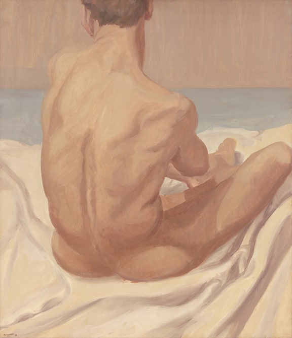 Philip Pearlstein, Seated Male Nude, 1963