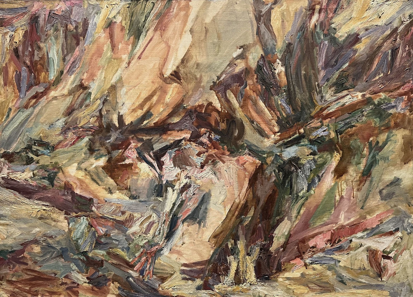 Philip Pearlstein, Fractured Rock, 1955