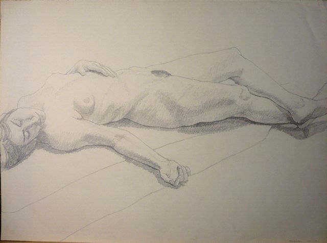 Philip Pearlstein, Outstretched Female Model, 1968