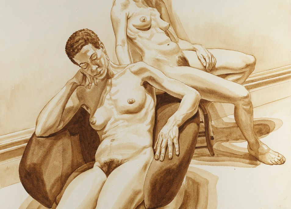 Philip Pearlstein, Two Female Models, 1975