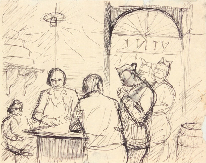 Philip Pearlstein, Caserta Italy II, 1944