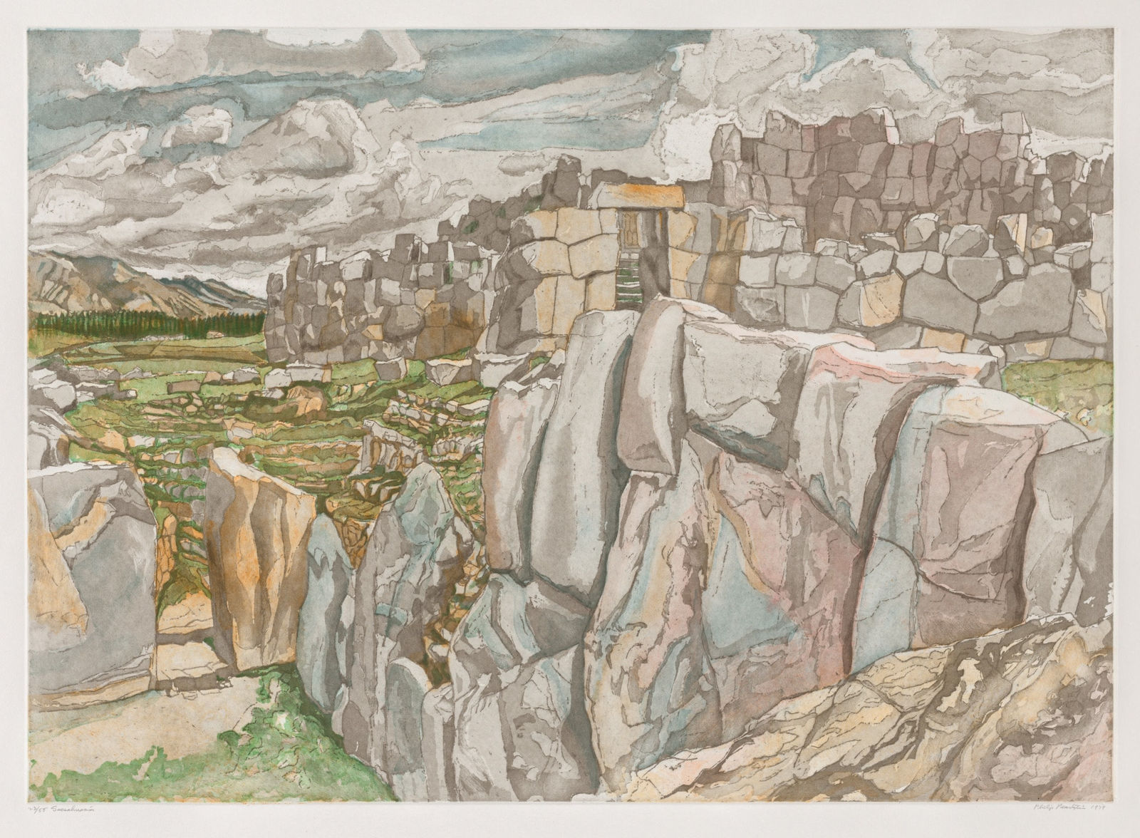 Philip Pearlstein, Sacsahuaman, 1979