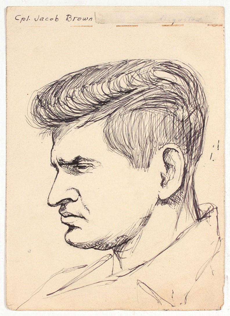 Philip Pearlstein, Cpl. Jacob Brown, 1944