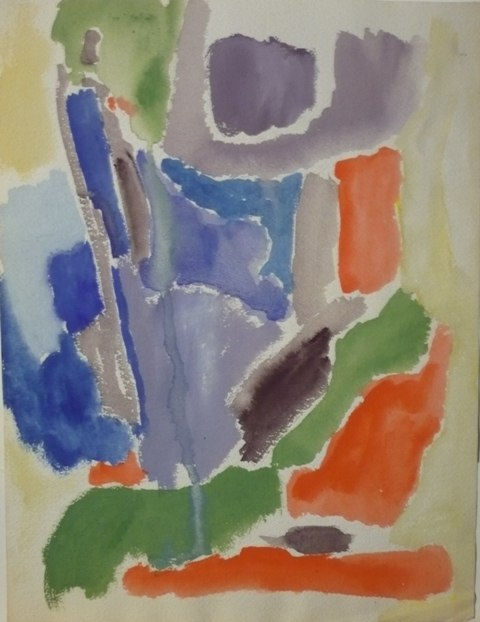 Philip Pearlstein, Watercolor #3, ND