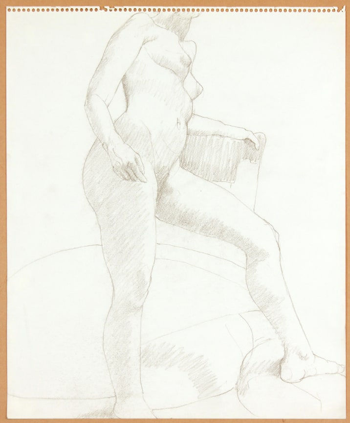 Philip Pearlstein, Standing Female Nude with Leg Outstretched, ND