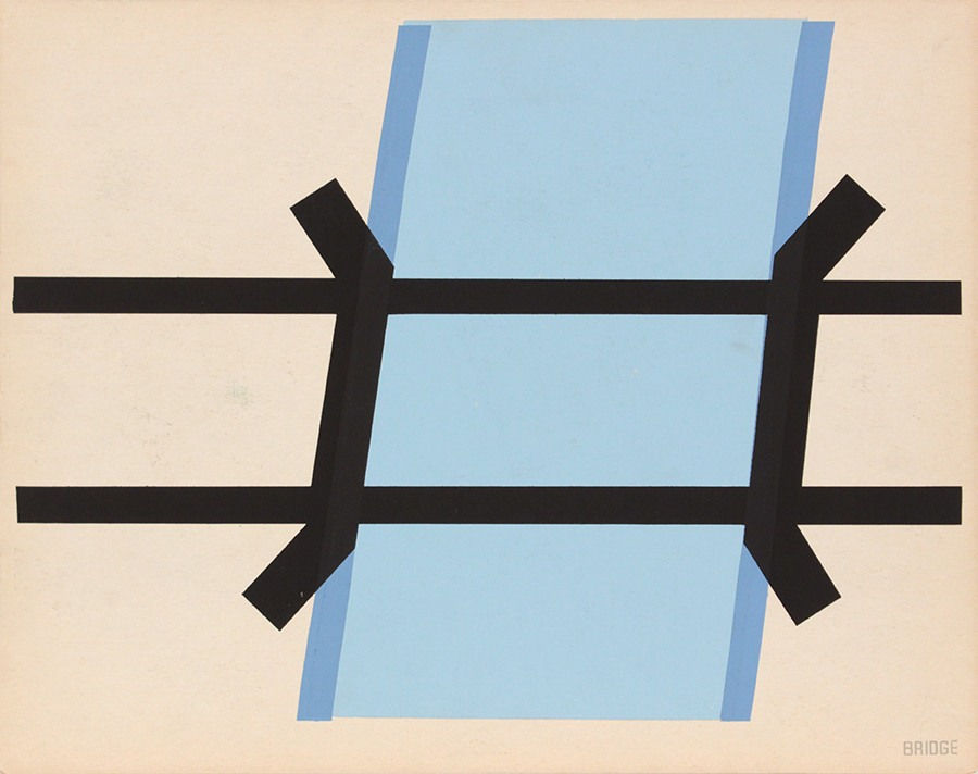 Philip Pearlstein, Bridge (Back), 1943-44