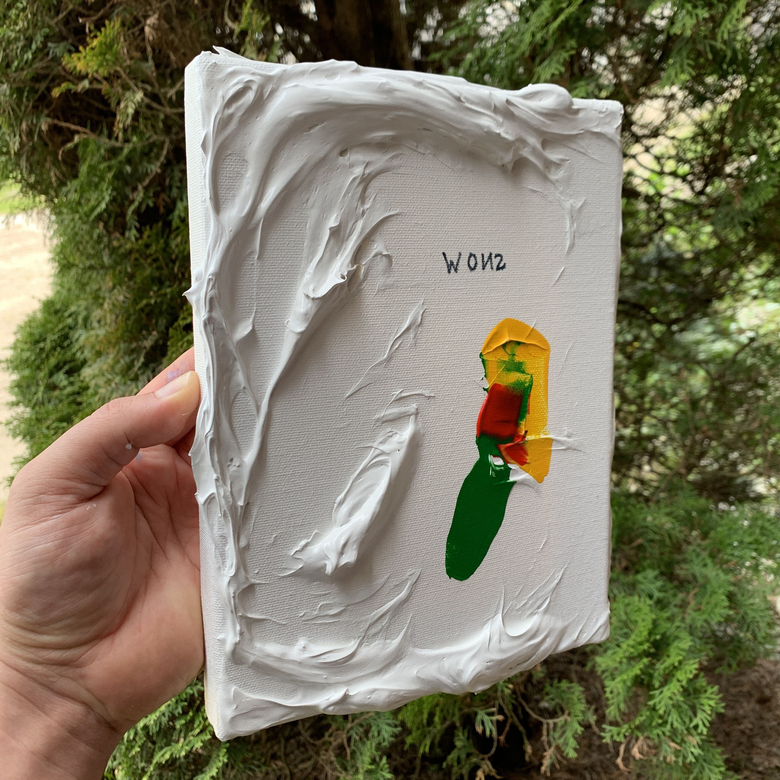 Philipp Mettler, Stain on cloth, 2021