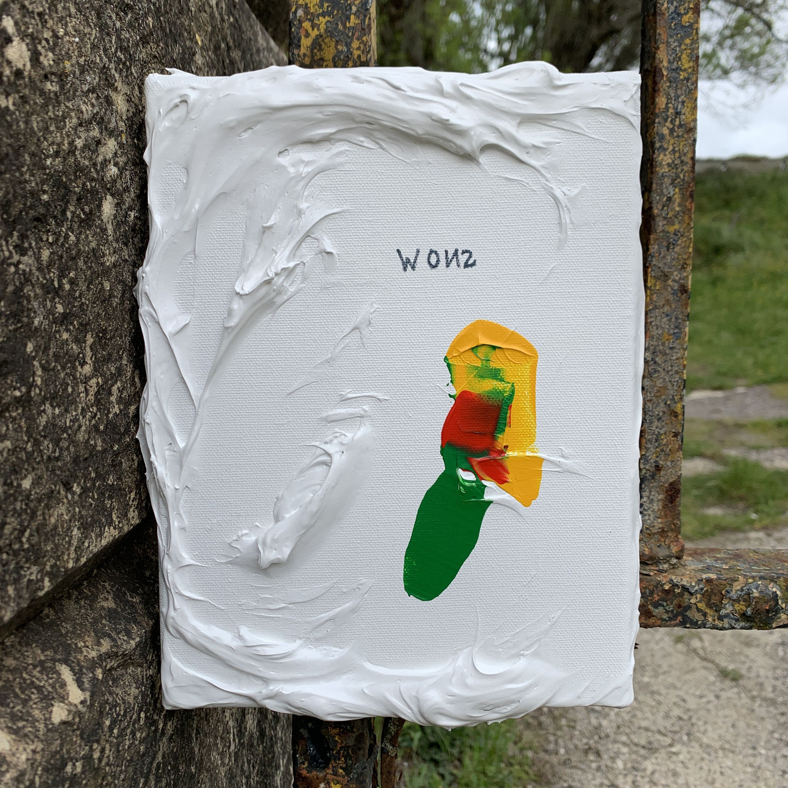 Philipp Mettler, Stain on cloth, 2021