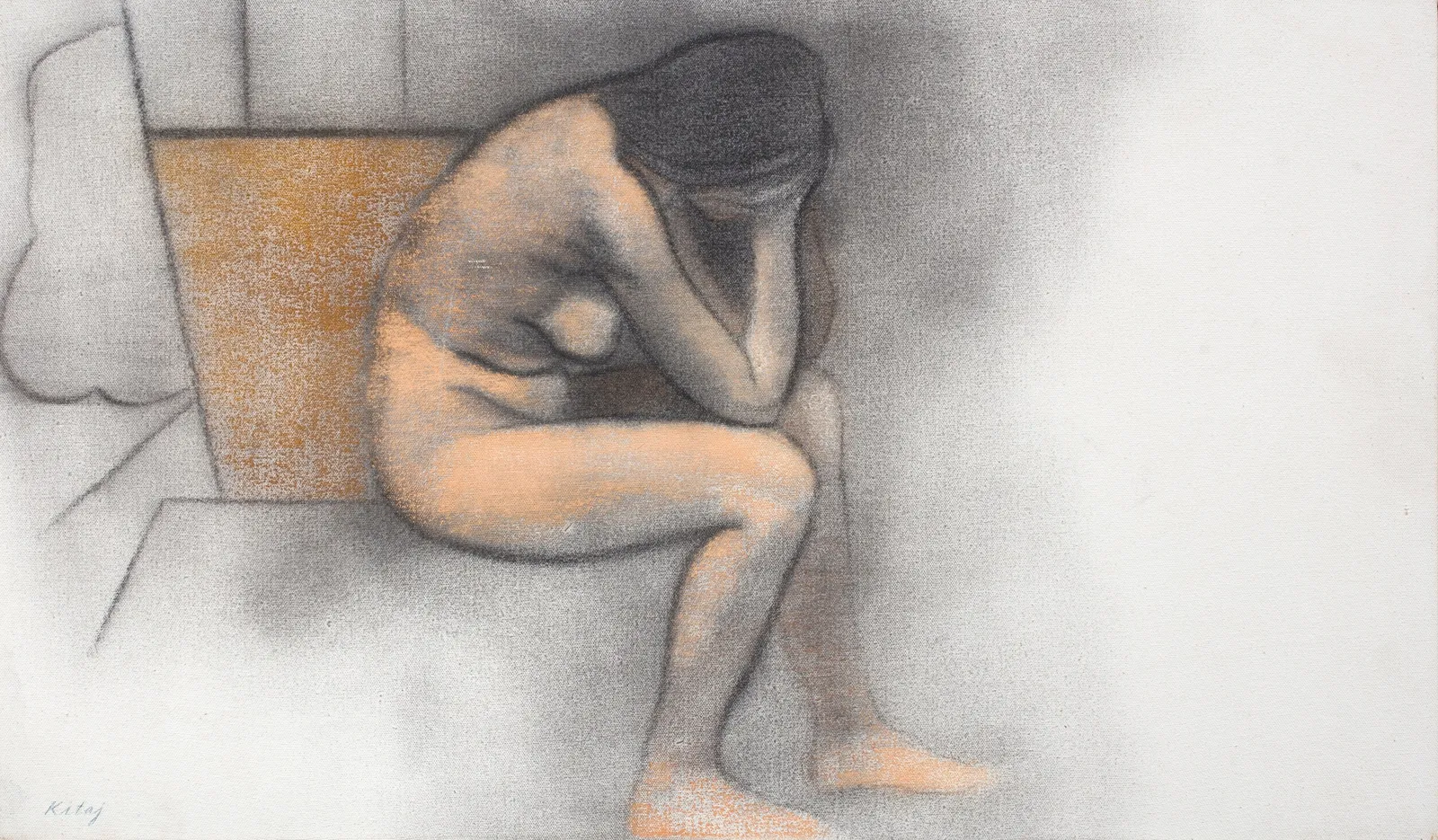 R. B. Kitaj, Seated Nude, 1975, c.